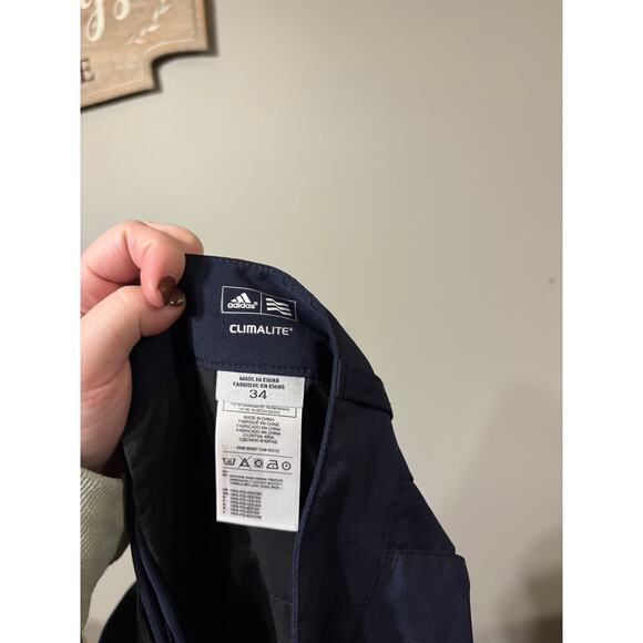 Men’s Adidas Climalite Navy Blue Shorts Size 34 - Picture 3 of 3